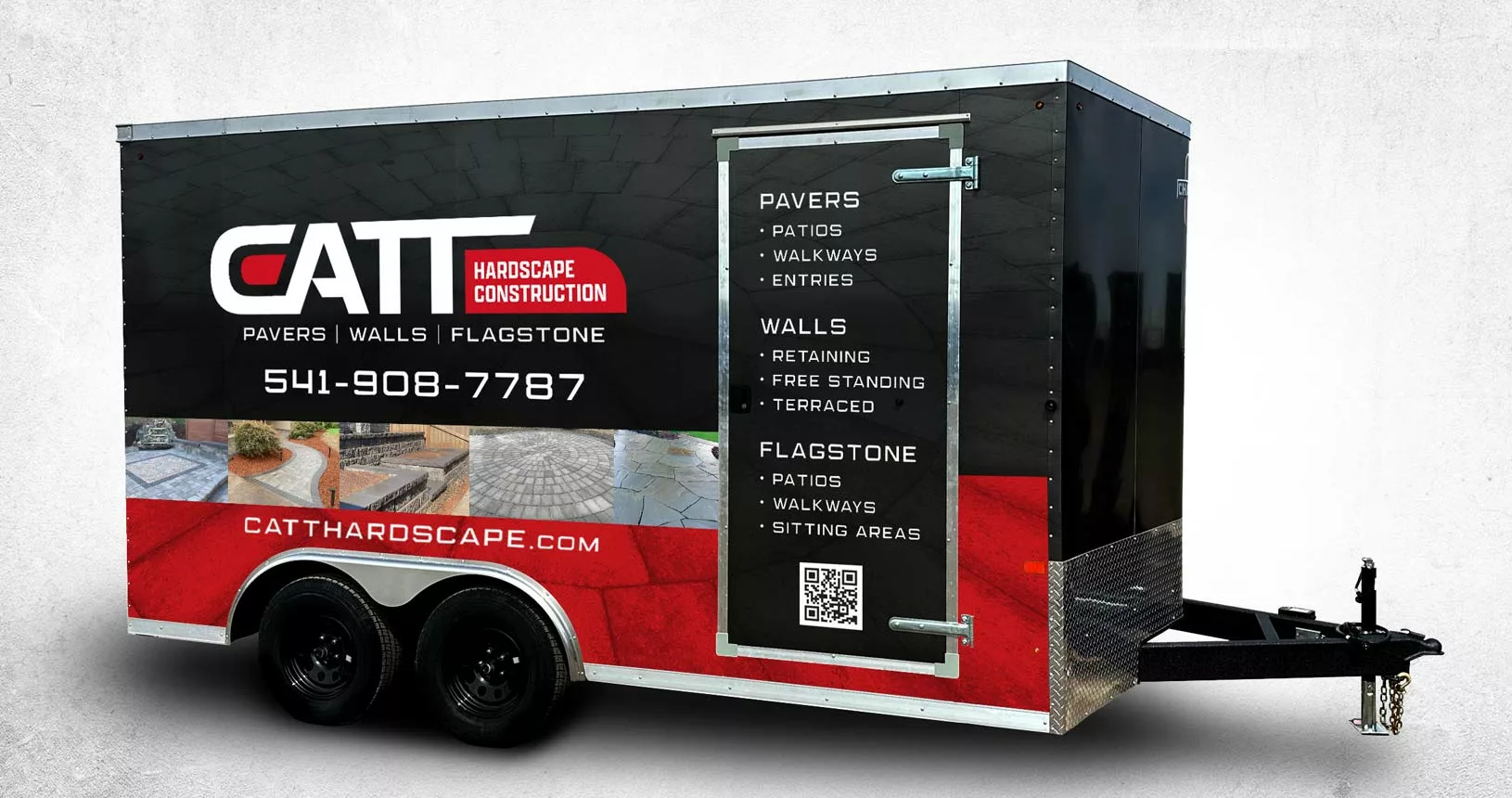 Rogue Visual Studios - Catt Hardscape Construction Trailer Wrap