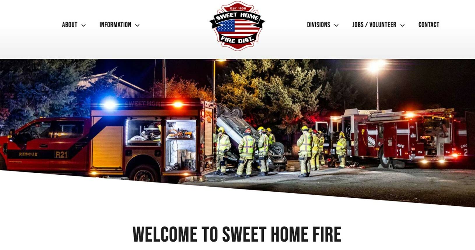 Sweet Home Fire District Website Design & Development | Rogue Visual Studios